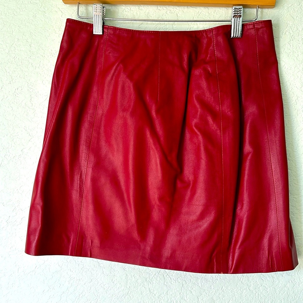 Stefano Peruzzi Italian leather Mini Skirt ❤️